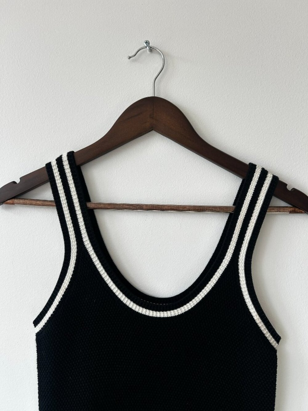 ALO - Tennis Club Sweater Knit Dress - Size: Small / Color: Black & White - Picture 5 of 6